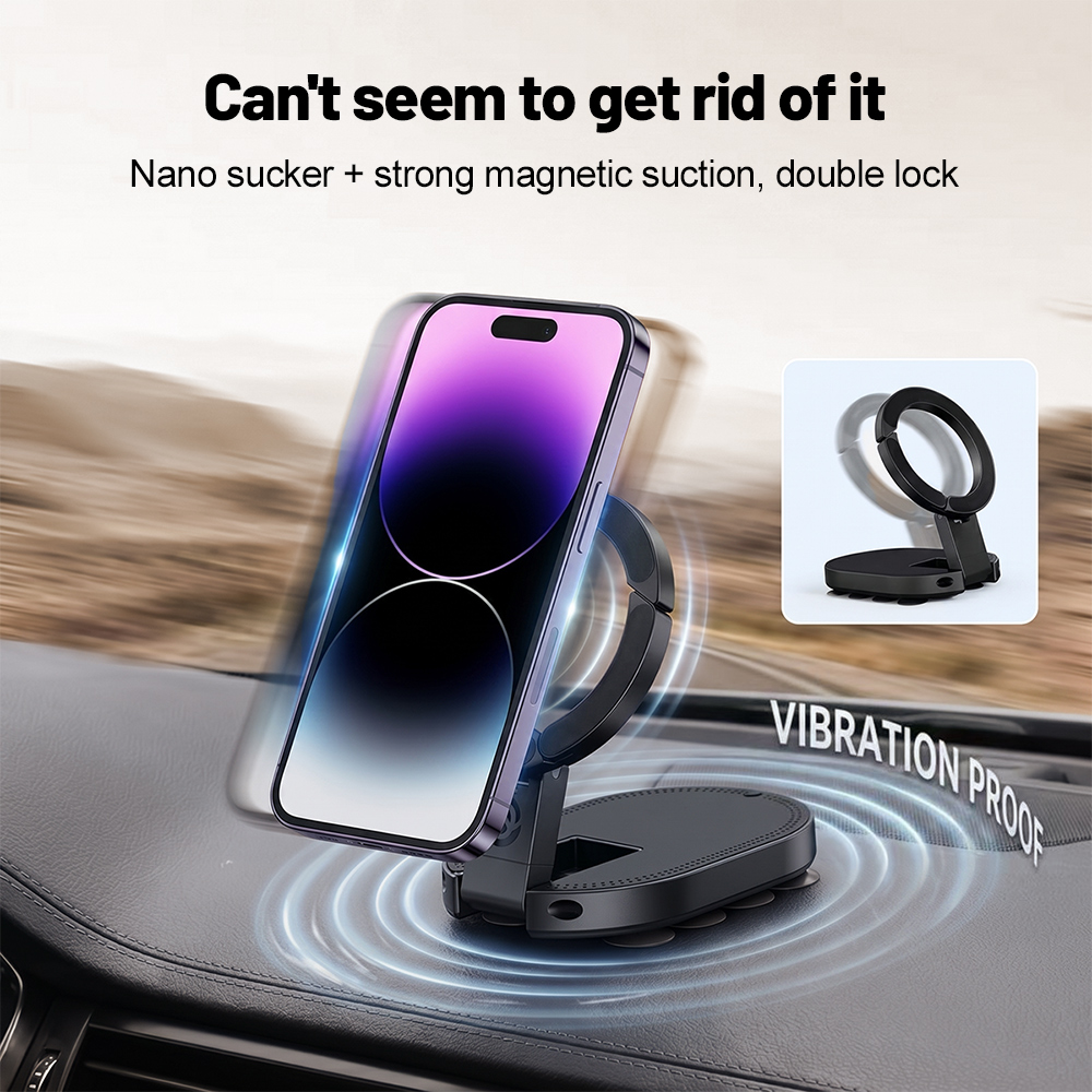 Phone Accessories For Car - 360 ° 회전식 3-in-1 흡착식 자석
