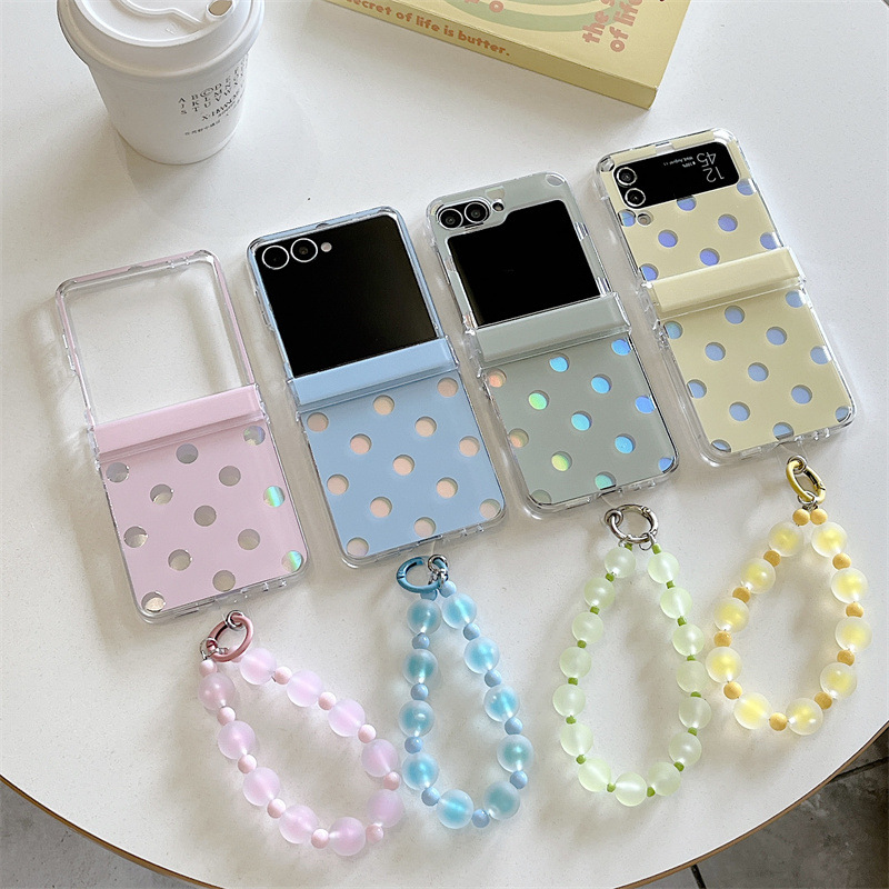 Z Phone Accessories - INS 캔디 컬러 물방울 무늬 레이저