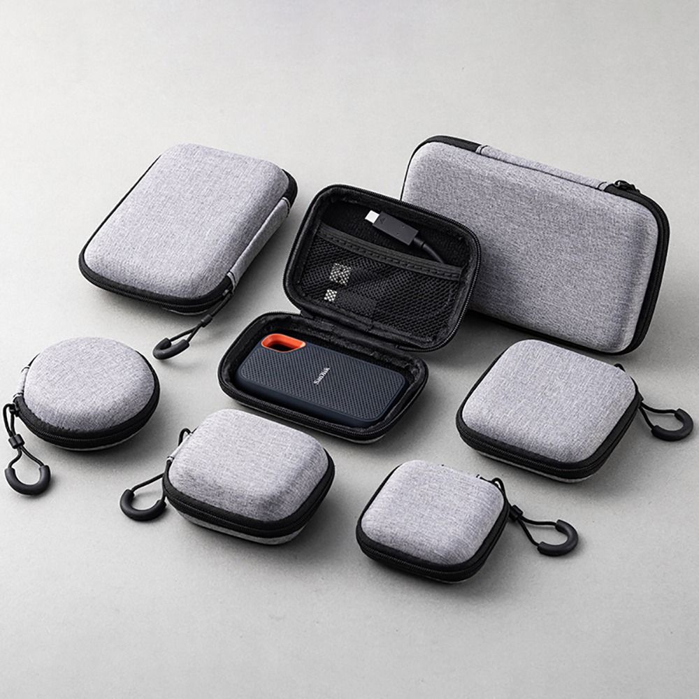Phone Accessories Case - 1개입 이어폰/휴대폰/충전 케이블 EVA 보관 가방