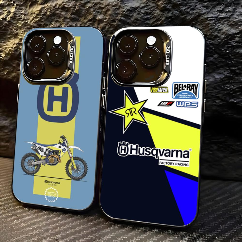 Phone Accessories Kiosk - 오토바이 H-Husqvarnaes-S 폰 케이스, lMDColor 실버