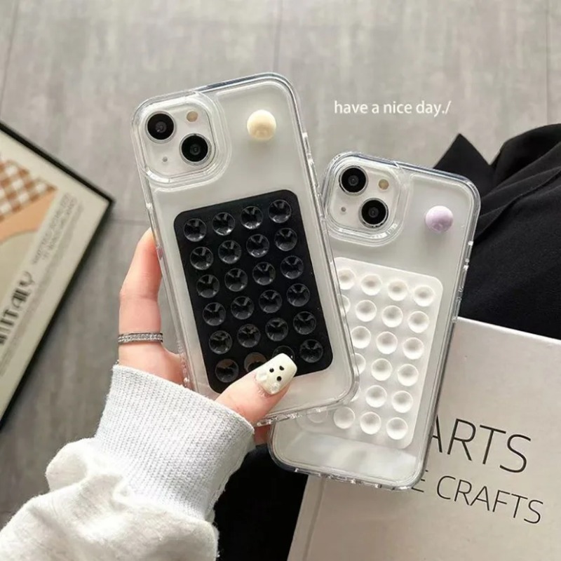 Phone Accessories Case - 실리콘 흡착식 스마트폰 거치대, 다용도 흡착