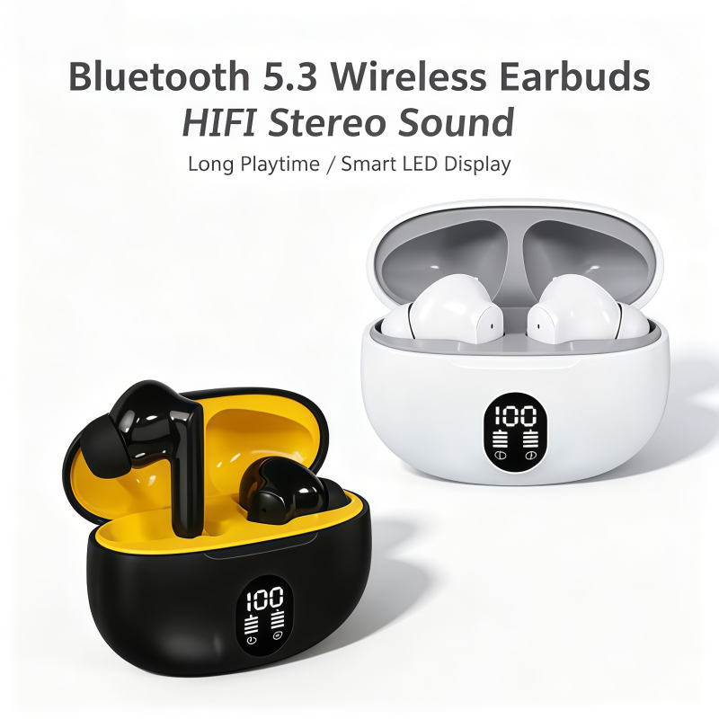 Bluetooth Earphone Tws - 2026년형 신제품 TWS 무선 헤드폰, 마이크