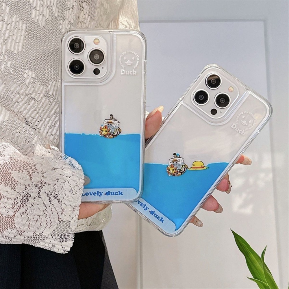 Phone Accessories Icon - 창의적인 액체 모래 투명 아크릴 보호