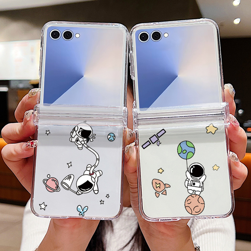 Z Phone Accessories - 우주비행사 패턴 접이식 폰 케이스 삼성
