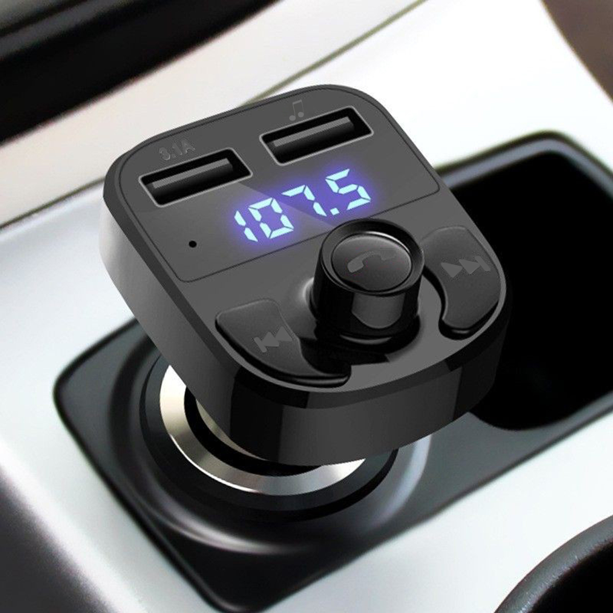 블루투스 FM 트랜스미터 차량용 충전기 듀얼 USB 포 - Phone Accessories You Need 리뷰 및 가격