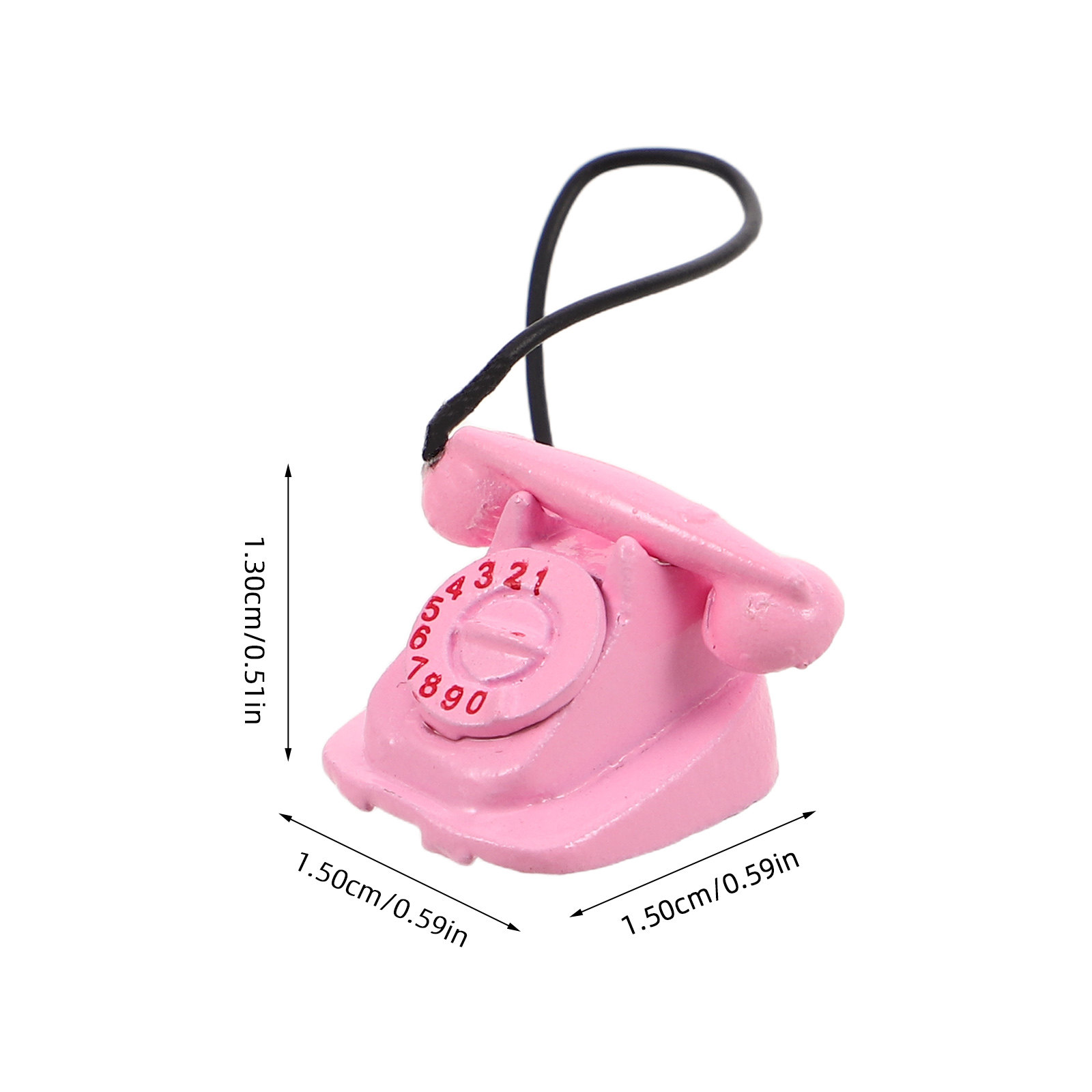미니어처 레트로 회전식 전화기, 빈티지 스타일의 작고  - Phone Accessories Europe 리뷰 및 가격
