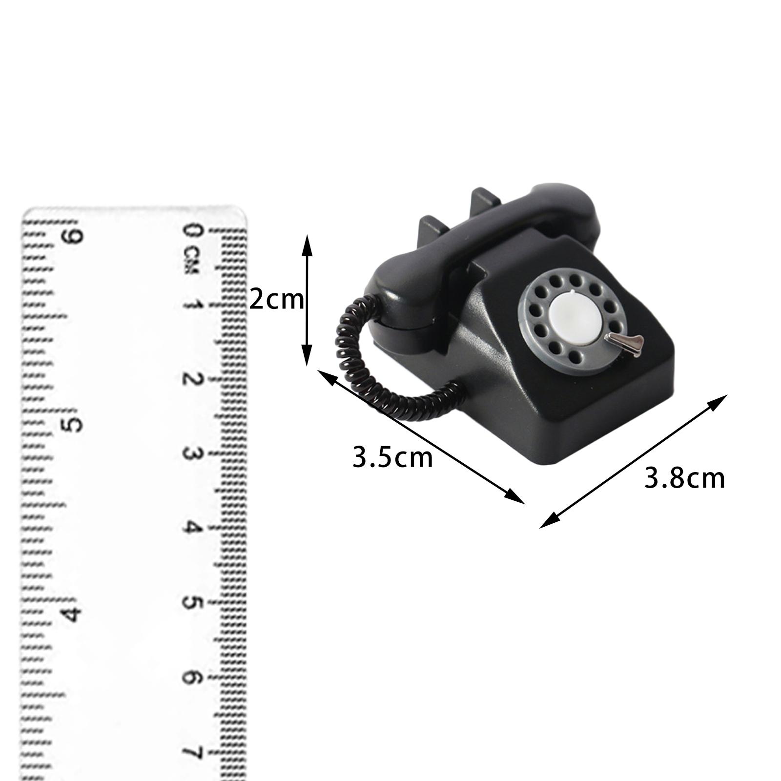 미니어처 전화기 수제 플라스틱 회전식 전화기 인형의 집 - Phone Accessories Europe 리뷰 및 가격