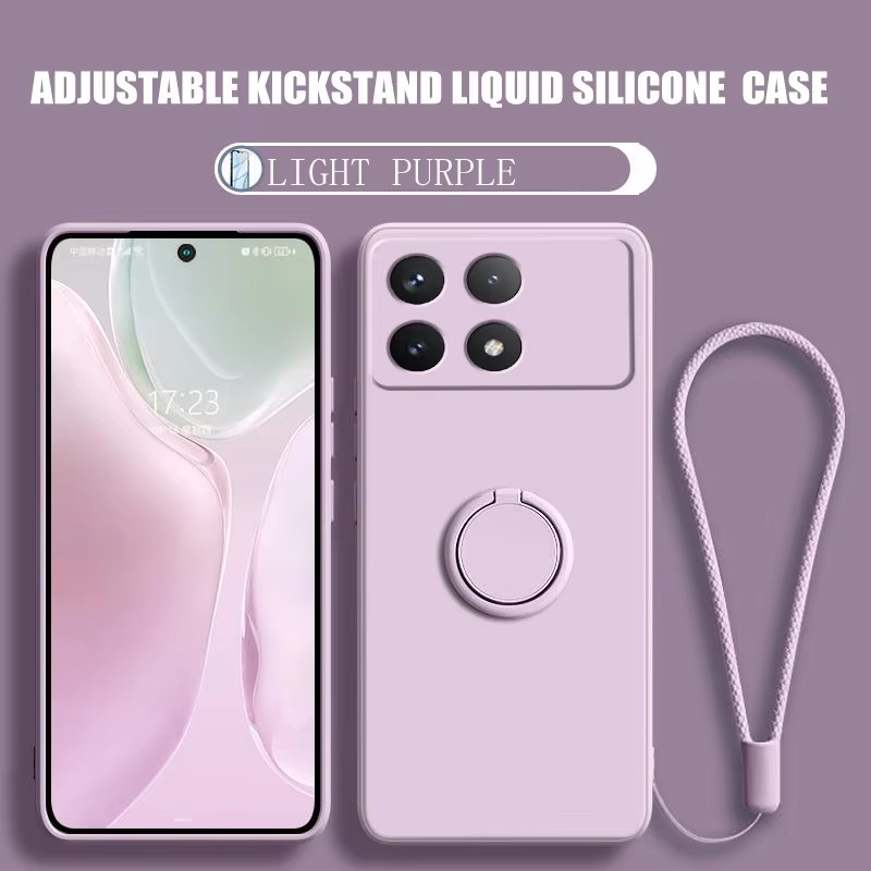 럭셔리 액체 실리콘 자석 홀더 스탠드 폰 케이스 샤오미 - Phone Accessories Case 리뷰 및 가격