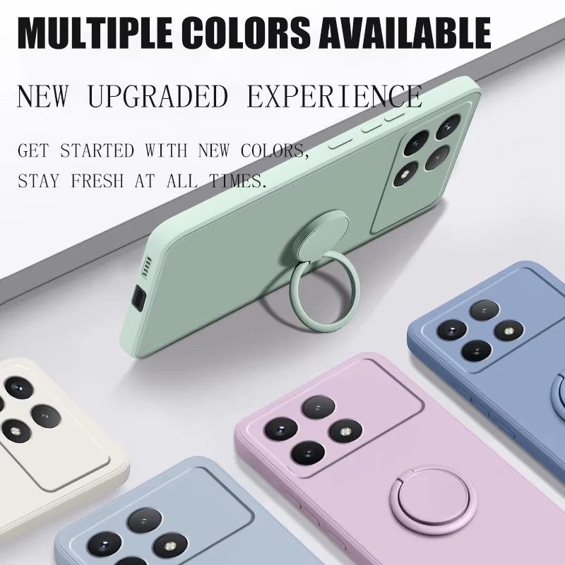 럭셔리 액체 실리콘 자석 홀더 스탠드 폰 케이스 샤오미 - Phone Accessories Case 리뷰 및 가격
