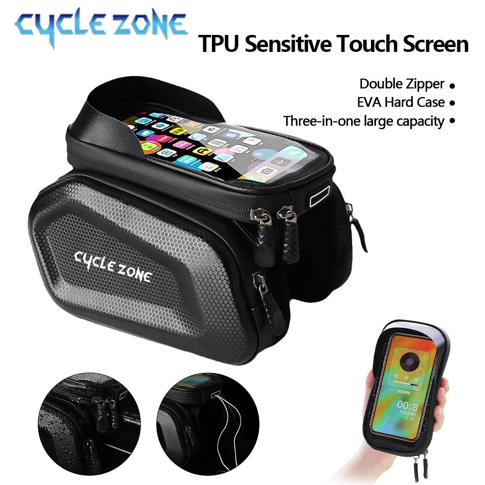 자전거 전화 가방 자전거 상단 전면 튜브 프레임 가방  - Phone Zone Accessories & Repair Lake Charles La 리뷰 및 가격