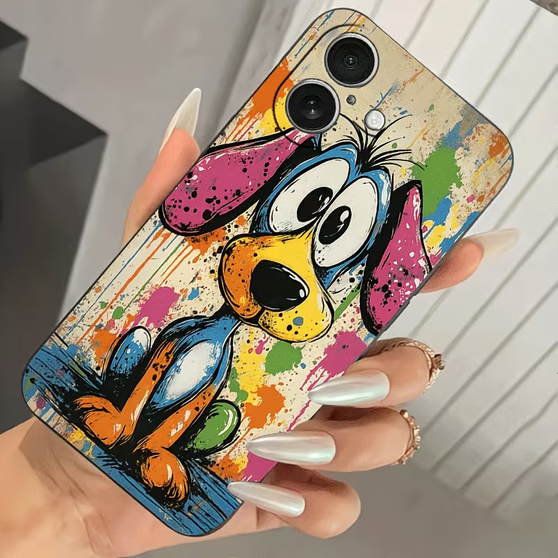 그래피티 컬러 강아지 TPU 폰 케이스 (아이폰 17, - Phone Accessories Kiosk 리뷰 및 가격