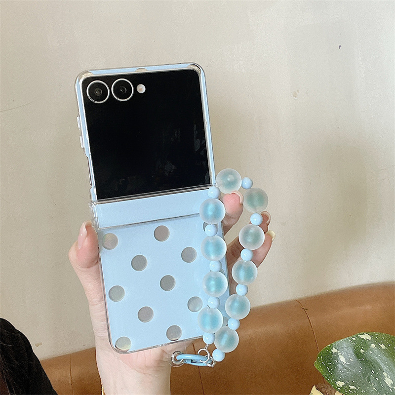 INS 캔디 컬러 물방울 무늬 레이저 팔찌형 폰 케이스 - Z Phone Accessories 리뷰 및 가격