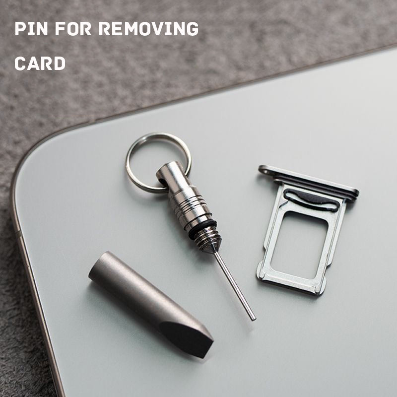 티타늄 합금 소형 크로우바 키 펜던트, 범용 휴대폰 카 - Sim Card Tool 리뷰 및 가격