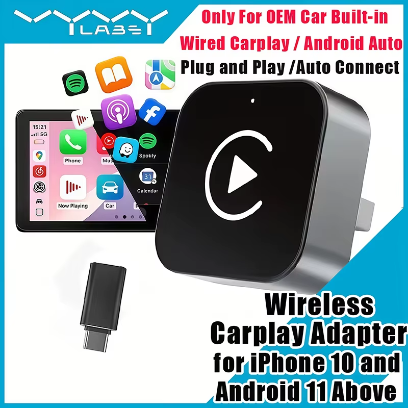 2-in-1 무선 CarPlay 어댑터 플러그 앤 플레 - Phone Accessories Business 리뷰 및 가격