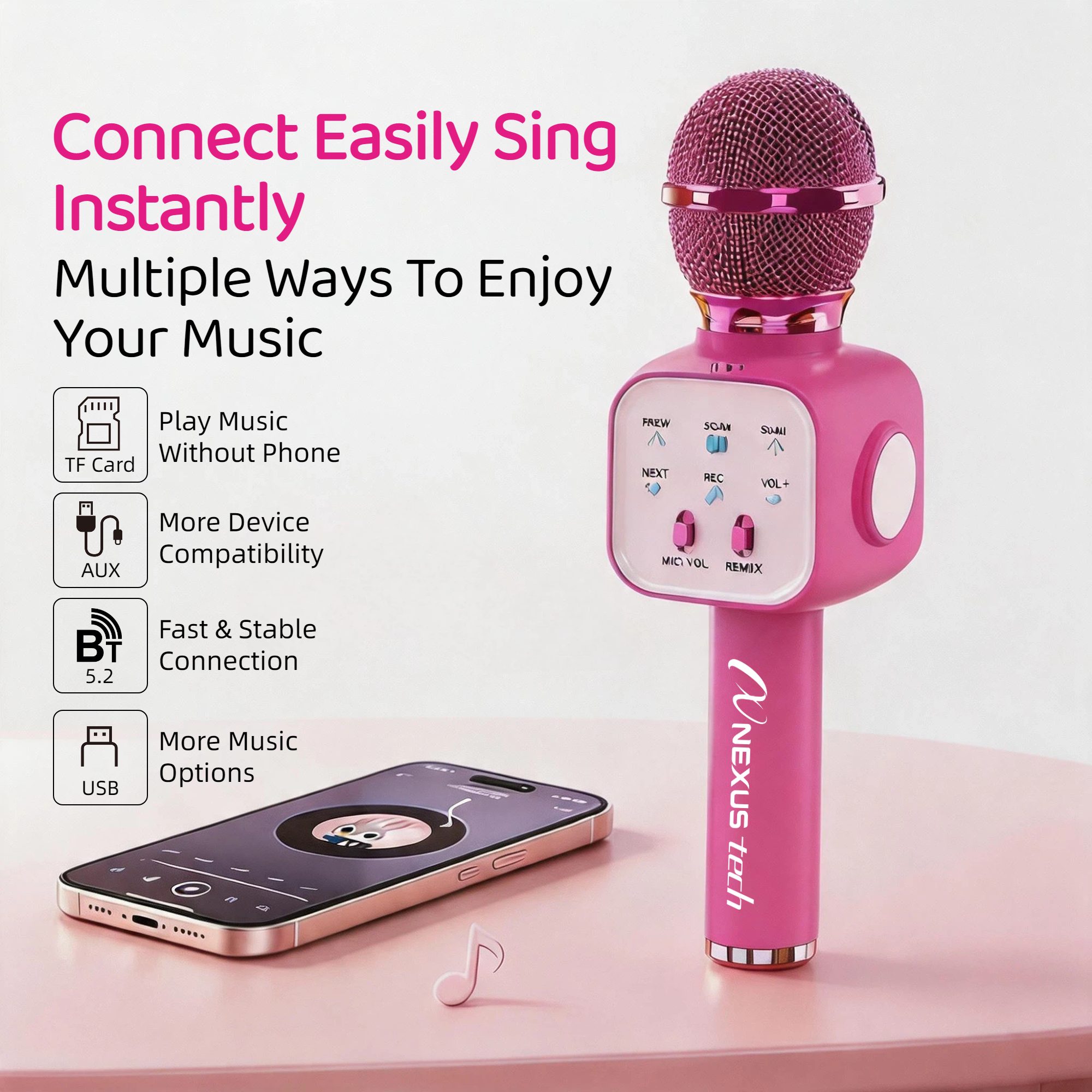 무선 블루투스 5.2 카라오케 마이크, 휴대용 스피커, - Bluetooth Earphone Tws 리뷰 및 가격