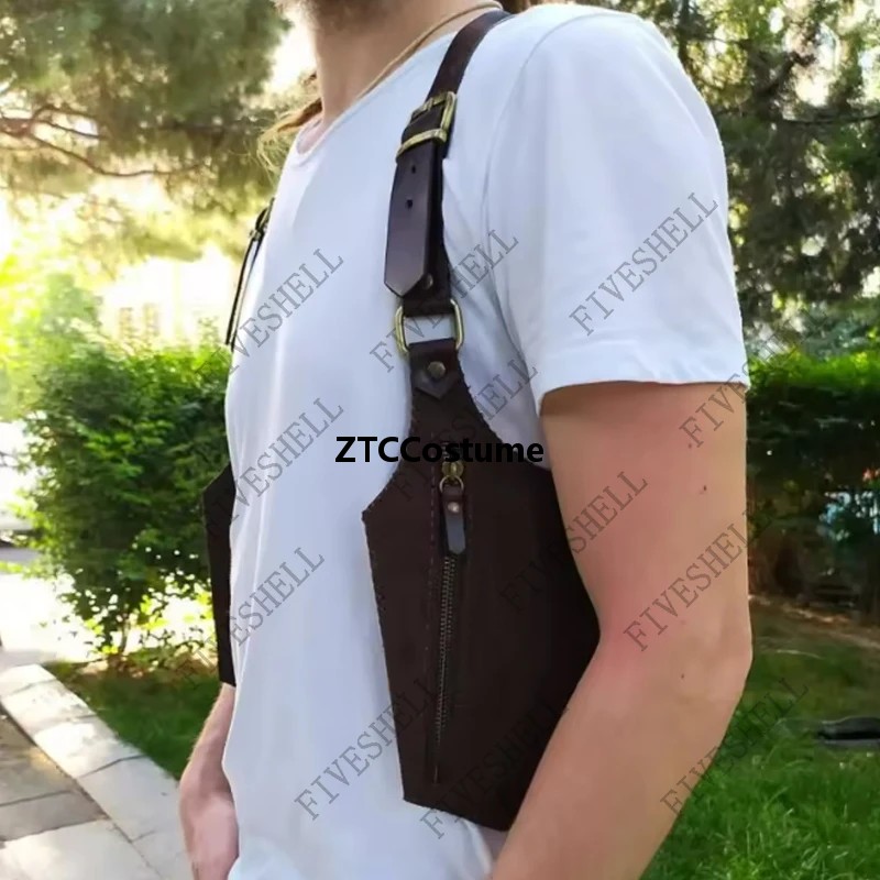 스팀펑크 중세풍 가죽 숄더백 빈티지 기사 해적 지갑 이 - Phone Accessories Europe 리뷰 및 가격