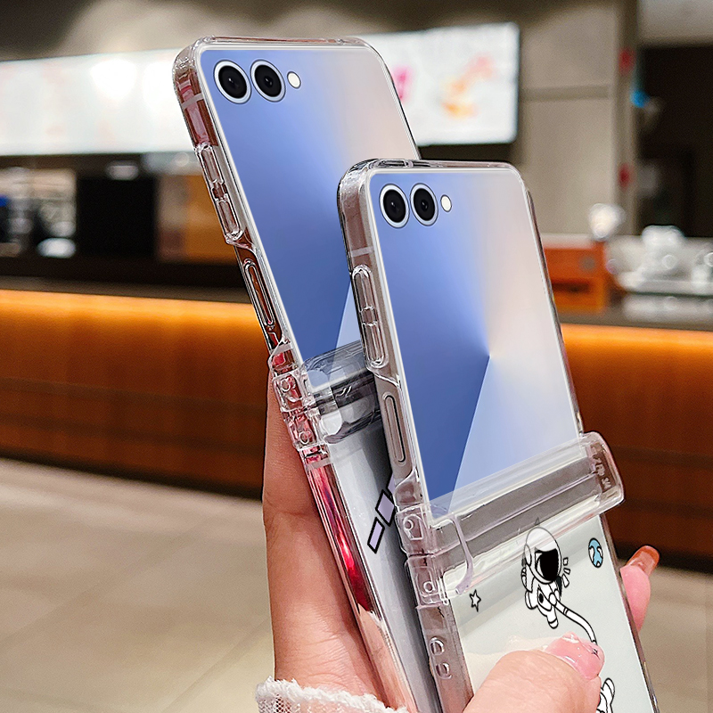 우주비행사 패턴 접이식 폰 케이스 삼성 갤럭시 Z 플립 - Z Phone Accessories 리뷰 및 가격