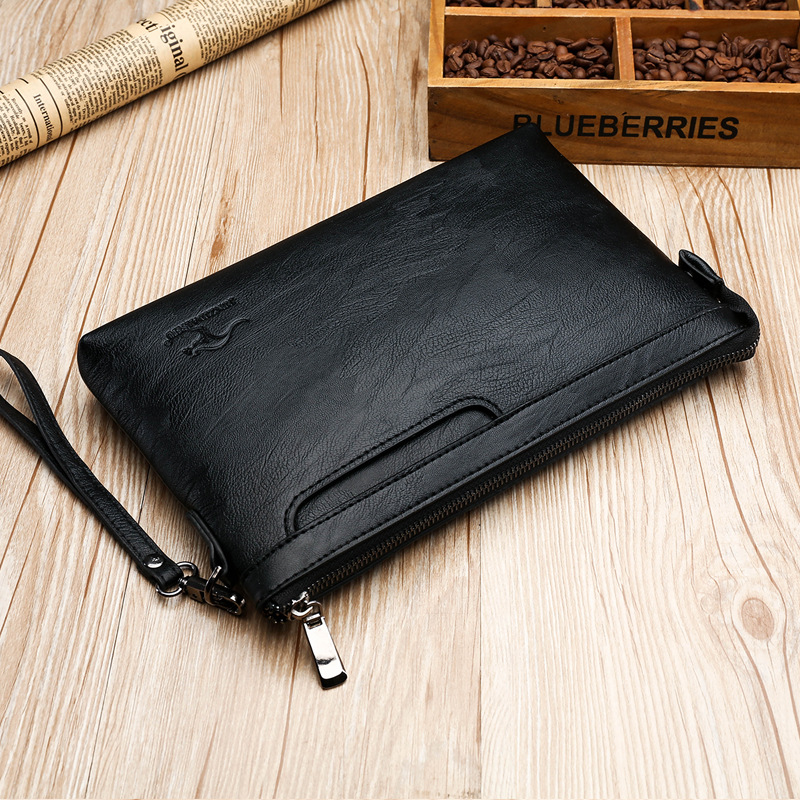 브랜드 디자인 남성용 봉투형 클러치 백 프리미엄 PU  - Phone Accessories Business 리뷰 및 가격