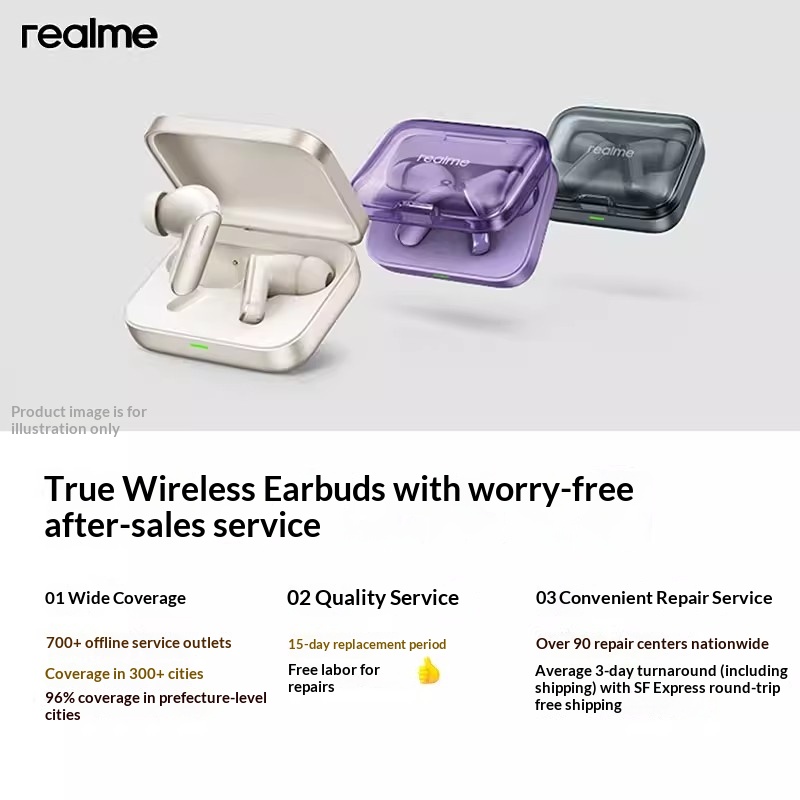 오리지널 리얼미 버즈 에어 7 52dB 액티브 노이즈  - Bluetooth Earphone Tws 리뷰 및 가격