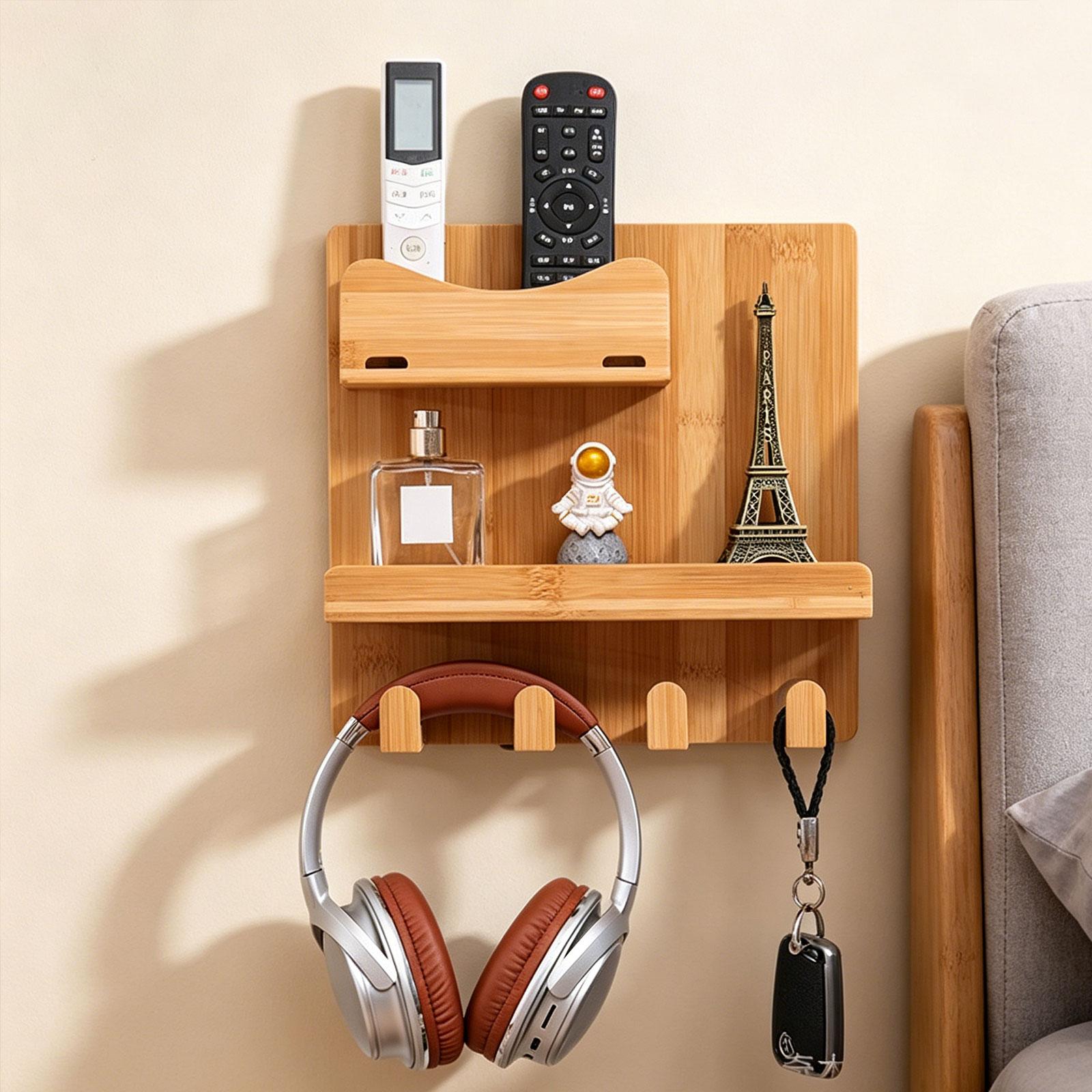 벽걸이형 침대 옆 선반 액세서리 정리함 (후크 포함)  - Phone Accessories Europe 리뷰 및 가격
