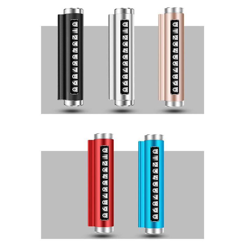금속 자동차 임시 주차 카드 회전식 전화번호판 알루미늄 - Phone Accessories For Car 리뷰 및 가격