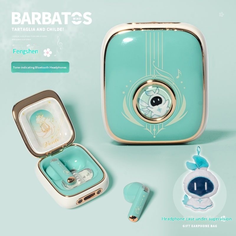 새로운 Genshin Impact Venti 이어폰 T - Bluetooth Earphone Tws 리뷰 및 가격